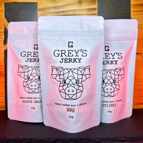 Grey`s Jerky TRIO: Vepřový Výběr